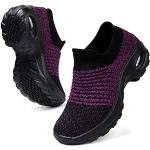 Violette Walkingschuhe ohne Verschluss leicht für Damen Größe 40 