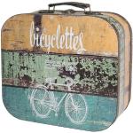 HMF Aufbewahrungsbox »Vintage Koffer« (1 St), aus Holz, Deko Fahrrad, 32 x 29,5 x 12 cm, 1 St. - 32 cm