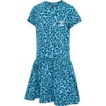 Blaue Bestickte Bestickte Kinderkleider aus Jersey Größe 140 für den für den Sommer 