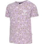 Violette Kurzärmelige Hummel Printed Shirts für Kinder & Druck-Shirts für Kinder mit Insekten-Motiv für Babys Größe 74 