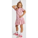 Pinke Bestickte Sportliche Kurzärmelige Hummel Bio Bestickte Kinderkleider mit Insekten-Motiv aus Jersey Größe 152 