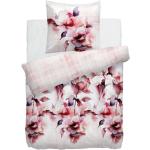 Rosa Blumenmuster Heckett & Lane Blumenbettwäsche aus Baumwolle maschinenwaschbar 135x200 