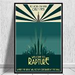 HNTHBZ Bioshock Rapture Video Game Retro-Kind-Geschenk-Kunst-Plakat Malerei Wandbild Home Decor Poster und Drucke (Color : 0001, Size (Inch) : 50x70 cm Unframed)