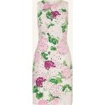 Hellrosa Blumenmuster Ärmellose Hobbs Taillierte Kleider mit Reißverschluss aus Baumwolle für Damen Größe M für den für den Winter 