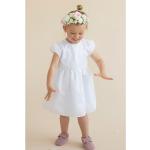 Reduzierte Weiße HOBEA-Germany Rundhals-Ausschnitt Kinderfestkleider mit Reißverschluss aus Baumwolle Größe 80 