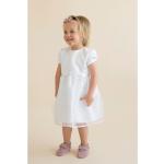Reduzierte Weiße HOBEA-Germany Rundhals-Ausschnitt Kinderfestkleider mit Reißverschluss aus Baumwolle für Mädchen Größe 98 
