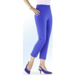 Royalblaue 7/8-Hosen aus Polyamid für Damen Größe XL 