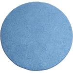 Hochflor Shaggy Teppich Pulpo rund, Farbe:Baby-Blau, Größe:200 cm rund