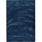 Blaue Unifarbene Tom Tailor Cozy Hochflorteppiche aus Textil 