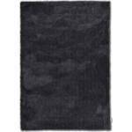 Schwarze Unifarbene Tom Tailor Cozy Hochflorteppiche aus Textil 