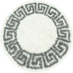 Weiße Ayyildiz Runde Hochflorteppiche aus Kunststoff 
