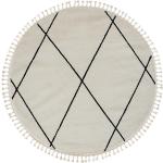 Weiße xxxlutz Runde Runde Hochflorteppiche 190 cm aus Textil UV-beständig 