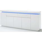 Weiße Moderne Topdesign Rechteckige Sideboards Hochglanz lackiert aus MDF mit Schublade Breite 150-200cm, Höhe 50-100cm, Tiefe 0-50cm 