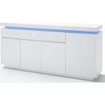 Weiße Moderne Topdesign Rechteckige Sideboards Hochglanz lackiert aus MDF mit Schublade Breite 150-200cm, Höhe 50-100cm, Tiefe 0-50cm 