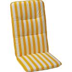 Reduzierte Gelbe Gestreifte Best Freizeitmöbel Sesselauflagen Hochlehner aus Baumwolle Handwäsche 