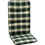 Reduzierte Grüne Karo Best Freizeitmöbel Sesselauflagen Hochlehner aus Baumwolle Handwäsche 