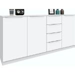 Reduzierte Weiße Borchardt Möbel Sideboards aus Holz Breite 150-200cm, Höhe 50-100cm, Tiefe 0-50cm 