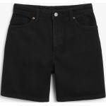 Schwarze Monki Bio Slim Fit Jeans mit Reißverschluss aus Denim für Damen Größe XL für den für den Sommer 