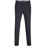 Marineblaue Business Brax Enrico Business-Hosen mit Reißverschluss aus Wolle für Herren Größe XL 