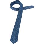 Reduzierte Blaue Eterna Schmale Krawatten aus Seide für Herren 