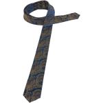 Reduzierte Blaue Elegante Eterna Schmale Krawatten aus Seide für Herren 