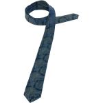 Reduzierte Blaue Elegante Eterna Schmale Krawatten aus Seide für Herren 
