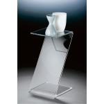 HOWE-Deko Hochwertiger Acryl-Glas Butlertisch / Beistelltisch, klar, 40 x 33 cm, H 35 cm, Acryl-Glas-Stärke 10 mm - transparent Kunststoff 131191