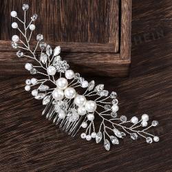 Hochzeit Haarnadel Mit Perlen & Kunstvollen Perlen Dekoration, Elegant
