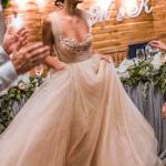 Goldene Brautkleider & Hochzeitskleider für Damen Größe M 
