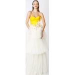 Gelbe Bestickte Brautkleider & Hochzeitskleider aus Tüll für Damen Größe S für die Braut 