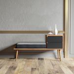 Reduzierte Anthrazitfarbene Moderne Wade Logan Kleinmöbel aus Holz mit Stauraum Breite 0-50cm, Höhe 100-150cm 