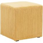 Senfgelbe Moderne Kleinmöbel aus Cord Breite 0-50cm, Höhe 0-50cm, Tiefe 0-50cm 