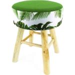 Reduzierte Grüne Runde Sitzhocker aus Holz Breite 0-50cm, Höhe 0-50cm, Tiefe 0-50cm 