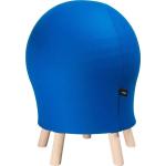 Hocker Sitness Alpine, mit integriertem Gymnastikball, Bezug 75 % Schurwolle, blau