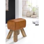 Braune Moderne Fun-Möbel Sitzhocker aus Massivholz Breite 0-50cm, Höhe 0-50cm, Tiefe 0-50cm 