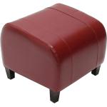 Rote Mendler Sitzhocker aus Leder Breite 0-50cm, Höhe 0-50cm, Tiefe 0-50cm 
