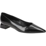Schwarze Högl Spitze Damenpumps in Normalweite aus Glattleder mit herausnehmbarem Fußbett mit Absatzhöhe 5cm bis 7cm 