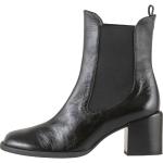 Schwarze Elegante Högl Blockabsatz Chelsea-Boots für Damen Größe 34,5 