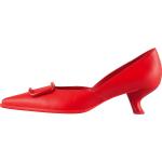 Reduzierte Rote Elegante Högl Damenpumps aus Glattleder Gefüttert Größe 40 mit Absatzhöhe 3cm bis 5cm 