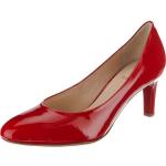 Rote Lack-Optik Elegante Högl Runde Pfennigabsatz High Heels & Stiletto-Pumps aus Leder für Damen Größe 37,5 