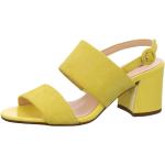 Gelbe Elegante Högl Schuhe in Normalweite aus Nubukleder 