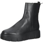 Reduzierte Schwarze Casual Högl Runde Plateauabsatz Ankle Boots & Klassische Stiefeletten mit Reißverschluss in Normalweite aus Leder für Damen Größe 41 