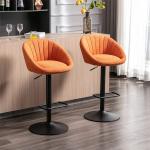 Reduzierte Orange Moderne Barhocker & Barstühle höhenverstellbar Breite 0-50cm 