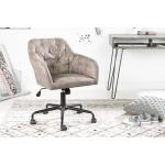 Reduzierte Taupefarbene Riess Ambiente Bürostühle & Schreibtischstühle aus Microfaser höhenverstellbar Breite 50-100cm, Höhe 50-100cm, Tiefe 50-100cm 
