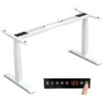 Weiße Schreibtisch-Gestelle ausziehbar Breite 100-150cm, Höhe 100-150cm, Tiefe 100-150cm 