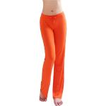 Orange Hoerev Pyjamahosen aus Modal für Damen Größe 3 XL 