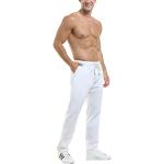 Weiße Casual Hoerev Leinenhosen aus Leinen für Herren Größe 3 XL 