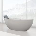 Weiße Hoesch Ovale Freistehende Badewannen 180x80 
