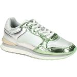 Silberne Hoff Runde Low Sneaker in Normalweite aus Glattleder mit herausnehmbarem Fußbett für Damen Größe 42 