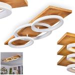 Weiße Moderne hofstein Dimmbare LED Deckenleuchten aus Holz 